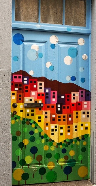 Photo:  Painted door. Madeira, Portuga